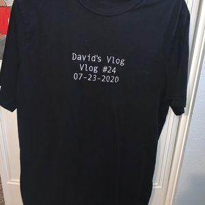 David Dobrik Tshirt SIZE LARGE